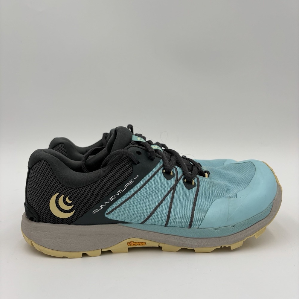 Topo Runventure 4 Womens Trail Running Shoes Sky/Butter Size 7 Blue Yellow